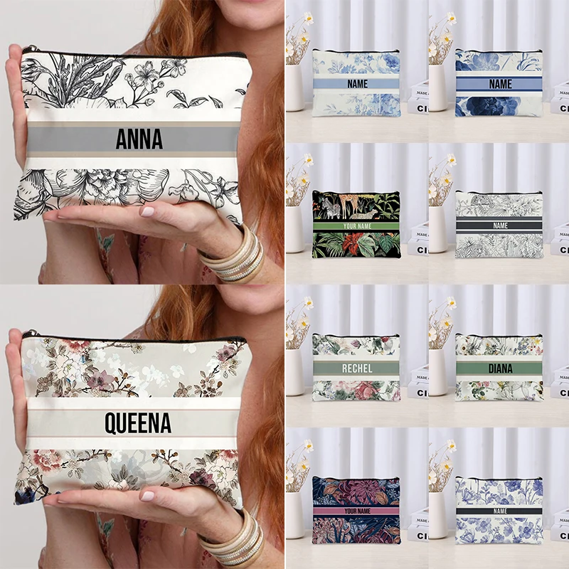 Luxury Skincare And Makeup Brands - Özel Ad Vintage Makyaj Çantası Nedime